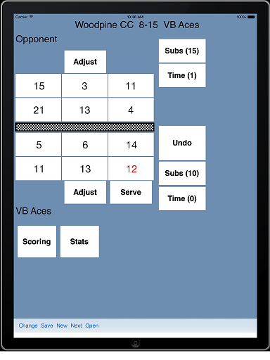 Volleyball ACE and TapRecorder with PracticeStats for Competitive Court Volleyball